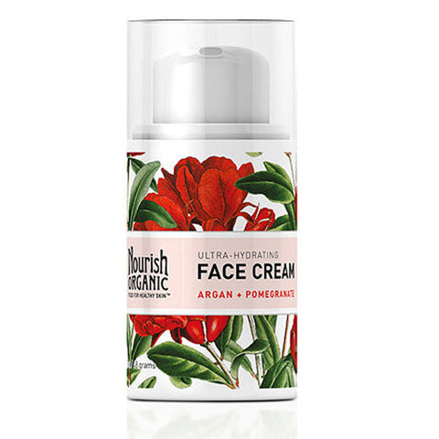 Nourish, Organic Ultra Hydrating Face Cream With Pomegranate And Argan, 1.7 Oz Nourish