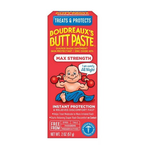 Boudreaux, Butt Paste Maximum Strength, 2 Oz Boudreaux